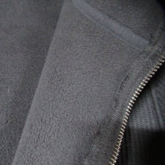 Time and Tru Grey Fleece-Lined Zip Up Jacket Size L - Picture 8 of 9